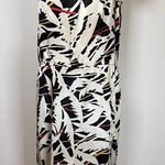 Vintage Oleg Cassini 100% Silk One Shoulder Abstract Column Dress Women’s Size 6 Black Photo 0