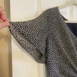 Lauren Ralph Lauren Blue & Brown Leaves Tie Front Back Zip Midi Dress 14 Photo 7