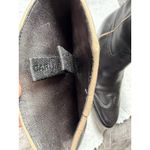 Women's Leather Black Car Shoe Western Boots Pull Tabs 36 1/2 EU ( USA Sz 6) Photo 2