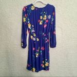 Old Navy  Floral Dress Long Sleeve Blue Purple Photo 8