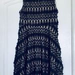 River Island Chelsea GIRL  Black & Nude Crochet Babydoll Cocktail Dress Size L/12 Photo 1