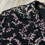 Coldwater Creek Clearwater Creek Floral Black and Pink Top Size XL Photo 7