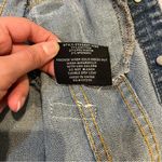 ChiOle Distressed Cropped Denim Vest S patches crop 90s rocker rock concert Blue Photo 6