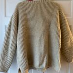 ZARA Cozy Chunky Knit Cream Sweater Photo 3