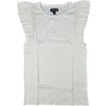 J.Crew J.‎ Crew Vintage rib ruffle-sleeve shirt Ivory S NWT Photo 0