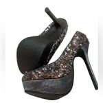 NIB/NWT SM New York Women's Sequin Black and Silver Stiletto Heels Size 7 Photo 6