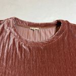 POL  Crewneck Oversized Drop Shoulder Velvet Top Size Medium Lagenlook Bohemian Photo 2