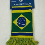 Brazil Brasil Soccer Logo Eclipse Winter Country Acrylic Scarf Scarve Unisex Green Photo 0