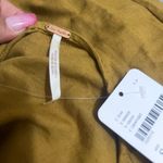 Free People  Anika Midi Linen Mustard Backless Dress Photo 8