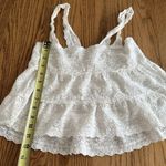Forever 21  White Crochet  Eyelet Baby Girl Top Size S Coastal Vacation Summer Photo 4