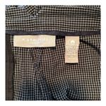Kate Hill  Casual Black Checkered Straight Leg Pants Size 10 Cotton Photo 5