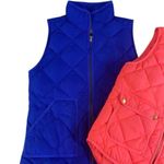 J. crew bundle XS puffer vests zip up pink and blue Photo 2