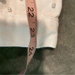 #700 BOUTIQUE White Pearl Beaded Jean Jacket White Size XL Photo 11