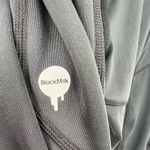 Blackmilk pull on solid plain black leggings with logo pockets size Large Photo 5