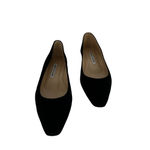Manolo Blahnik Gelista Suede Ballet Flats in Black Photo 2