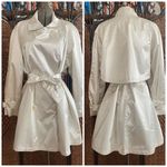 EXPRESS One size fits many//Vintage Pearl White Belted Jacket Photo 1