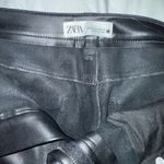 ZARA  black leather pants Photo 2