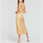Show Me Your Mumu NWT Gold Luxe Verona Cowl Midi Dress Size XS Photo 6