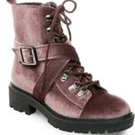 Steve Madden women velvet combat Extreme boots US 6 Photo 2