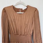ALC Frank NWOT A.L.C. Leah II Pleated Maxi Dress in Toffee Brown Photo 3