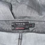 Torrid  Crop Boyfriend Straight Super Soft Mid-Rise Jean size 18 grey stretchy Photo 9