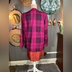 Vintage Plaid Pink & Violet Wool Blend Blazer Size 12 Photo 10