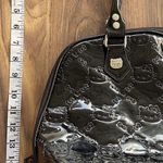Hello Kitty Sanrio Black Patent Embossed Dome Tote Handbag Pink Inter Loungefly  Photo 5