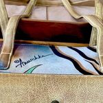 Anuschka  Hand Painted Leather Butterfly Handbag Photo 6