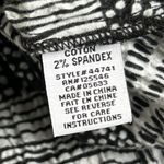 Habitat  Top Womens Medium Button Shirt Artsy Organic Swing Black White Crinkle Photo 5