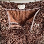 Anthropologie Anthro Kalea Corduroy High Waist Joggers in Leopard Print Size S Photo 7
