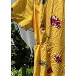 Socialite Dark Floral Sun Dress Size M Cotton Keyhole Cutout Black Pink Sleeveless Summer Photo 7