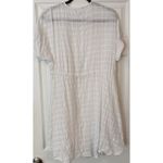 C&C California  Beach Cover Up ONE SIZE Linen/Cotton White Tie Front Boho Breezy Photo 1