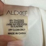 Alexis Bell Sleeve Mini Dress Women’s Size XS White Cold Shoulder Blazer Style Photo 9