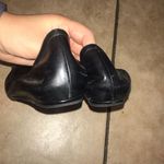 Vera Wang  Black Leather Peep Toe Jeweled Flats Photo 2