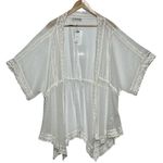 Abercrombie & Fitch NEW NWT White Sheer Lace Polka Dot Boho Kimono Robe Size OS Photo 0