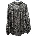 Doe & Rae  Button-Front Shirt Long Sleeve Size Medium Polyester Business Casual‎ Photo 1