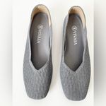 Vivaia square toe V cut Margot flats Rich grey 39 US 8 Gray Photo 6