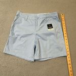 st. john's bay  Short‎ Womens 4 Blue 7" Mid Rise Flat Front Secretly Slender NEW Photo 2