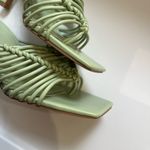 ASOS DESIGN Green Woven Strap Heels with Square Toe Size 6 Photo 6