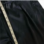 Chico's  Black Label Satin Pants Womens XL Navy Blue Straight Leg Pull On Photo 4