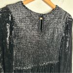 Baltic Born NWT  Kele Crushed Velvet Mini Dress black medium Photo 5