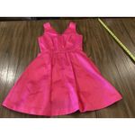 Vineyard Vines  Hot Pink Kentucky Derby V-Neck sleeveless Flare mini Dress 2 Photo 4
