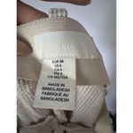 H&M  women’s crème yellow and white dress pants size 6 Photo 3