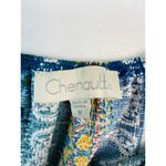 Chenault Boho Blouse Top Womens M Scoop Tie Neck Bell Sleeves Paisley Colorful Size M Photo 4