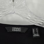 Dennis Basso Dennis by  Black Balloon Sleeve Blouse Women's Size Medium Photo 2