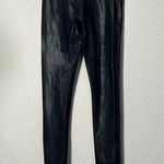 Spanx  Women's Faux Leather Leggings Black Shaping Contour Waistband Size XS Photo 4