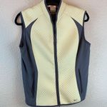 Nike Golf Womens yellow and grey vest sz L outdoor activewear preppy sport *flaw Photo 0
