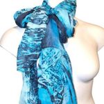 Pretty blue ocean style scarf/ sarong Photo 0