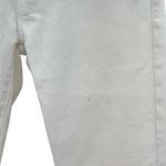 Mother Denim Insider Crop Step Fray Jeans Glass Slipper White Denim Size 26 Photo 5