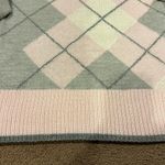 Croft & Barrow  Women’s Grey & Pink Argyle Turtleneck Sweater Photo 2